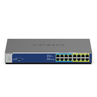 Bild von NETGEAR GS516UP Unmanaged Gigabit Ethernet (10/100/1000) Power over Ethernet (PoE) Grau