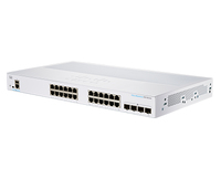 Bild von Cisco CBS350-24T-4X-EU Netzwerk-Switch Managed L2/L3 Gigabit Ethernet (10/100/1000) Silber
