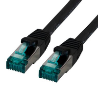 Bild von M-Cab 3900 Netzwerkkabel Schwarz 0,25 m Cat6a SF/UTP (S-FTP)