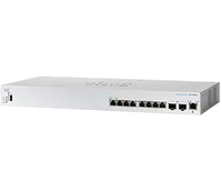 Bild von Cisco CBS350 Managed L3 10G Ethernet (100/1000/10000) 1U Schwarz, Grau