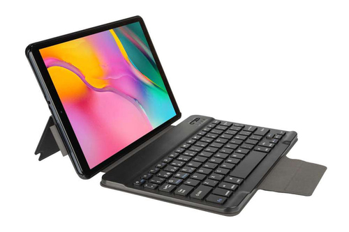 Bild von Gecko Covers V11T71C1 Tastatur für Mobilgeräte Schwarz Bluetooth QWERTY Spanisch