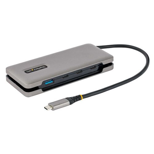 Bild von StarTech.com 4-Port USB-C Hub - 1x USB-A & 3x USB-C Ports - USB 3.2 Gen 2 10Gbit/s - Busbetrieben - 10gbps USB Typ-C Hub Zu USB-A - 25cm Kabel - Tragbarer USB-C Auf USB-A Adapter/Hub