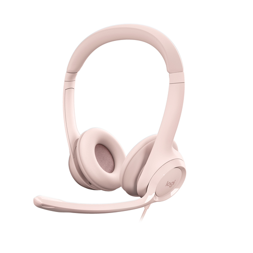 Bild von Logitech H390 Kopfhörer Kabelgebunden Kopfband Büro/Callcenter USB Typ-A Pink