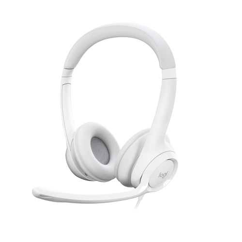 Bild von Logitech H390 Kopfhörer Kabelgebunden Kopfband Büro/Callcenter USB Typ-A Weiß