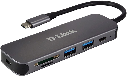 Bild von D-Link DUB-2325 USB Typ-C 5000 Mbit/s Grau