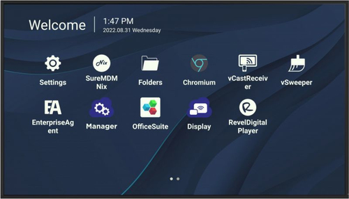 Bild von Viewsonic CDE7530 Signage-Display 190,5 cm (75&quot;) WLAN 450 cd/m² 4K Ultra HD Schwarz Eingebauter Prozessor Android 11