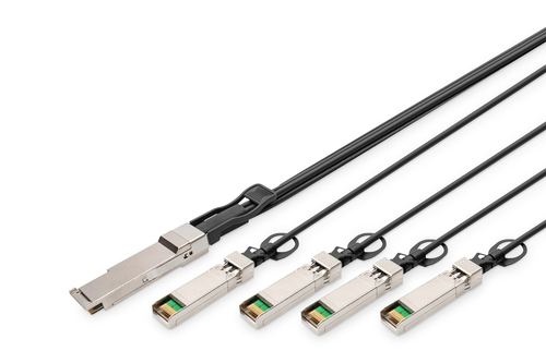 Bild von Digitus 40G QSFP+ to 4XSFP+ Direct Attach Kabel 5m