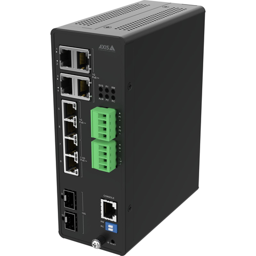 Bild von Axis 02621-001 Netzwerk-Switch Managed 10G Ethernet (100/1000/10000) Power over Ethernet (PoE) Schwarz