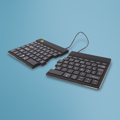 Bild von R-Go Tools Ergonomische Tastatur R-Go Split Break mit Pausensoftware, geteilte Tastatur, AZERTY (FR), kabellos, schwarz