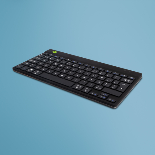 Bild von R-Go Tools Ergonomische Tastatur R-Go Compact Break, kompakte Tastatur mit Pausensoftware, AZERTY (BE), Bluetooth, Schwarz