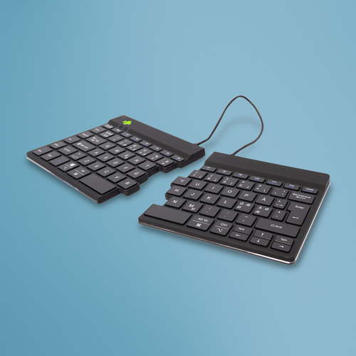 Bild von R-Go Tools Ergonomische Tastatur R-Go Split Break mit Pausensoftware, geteilte Tastatur, QWERTY (NORDIC), kabellos, schwarz