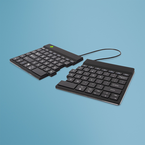 Bild von R-Go Tools Ergonomische Tastatur R-Go Split Break mit Pausensoftware, geteilte Tastatur, QWERTY (US), kabellos, schwarz