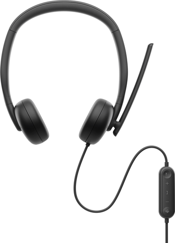 Bild von DELL WH3024 Kopfhörer Kabelgebunden Kopfband Anrufe/Musik USB Typ-C Schwarz