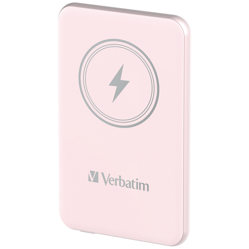 VERBATIM Charge´n´Go Magnetic Wireless Power Bank 5000 Pink