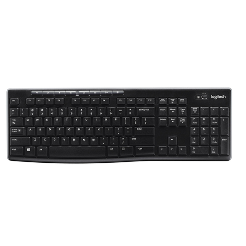 Bild von Logitech Wireless Keyboard K270 Tastatur Haus RF Wireless AZERTY Belgisch Schwarz