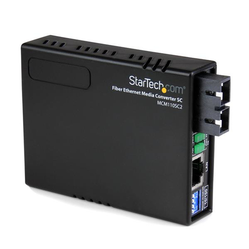 Bild von StarTech.com 10/100 Mbit/s Ethernet LWL / Glasfaser Multimode Medienkonverter SC 2km