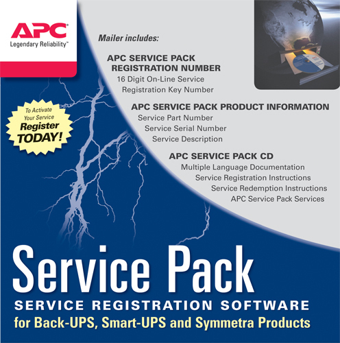Bild von APC Service Pack 1 Year Extended Warranty, 1 Lizenz(en), 1 Jahr(e), 24x7