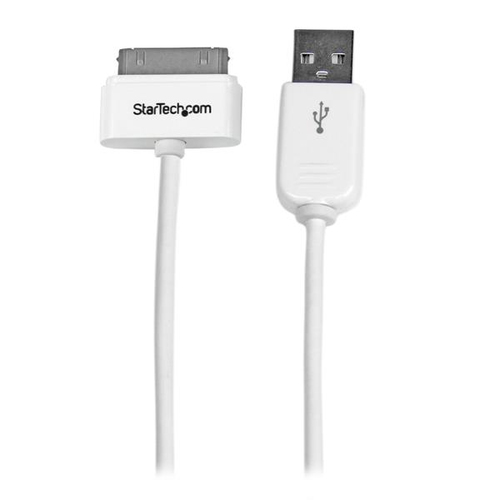 Bild von StarTech.com 1m USB iPhone / iPad und iPod Ladekabel - USB auf Apple Dock Datenkabel - Weiß