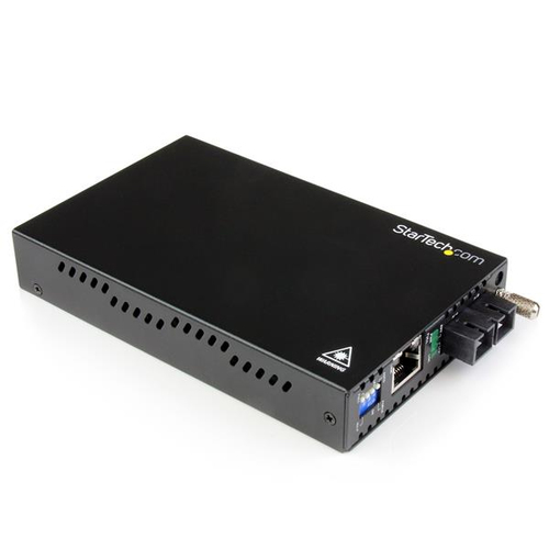 Bild von StarTech.com 1000 Mbit/s Gigabit Ethernet LWL / Glasfaser SC Medienkonverter 40 km