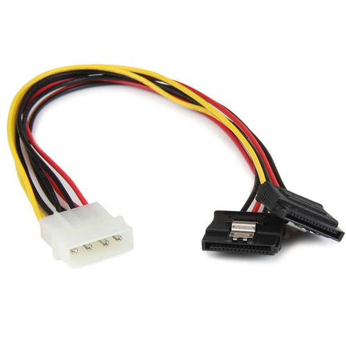 Bild von StarTech.com 30 cm 4-Pin LP4 auf SATA Y-Stromkabel - Molex zu Serial-ATA Splitter Y-Kabel