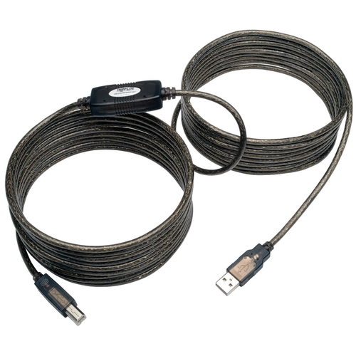 EATON TRIPPLITE USB 2.0 A/B Active Repeater Cable M/M 25ft. 7,62m
