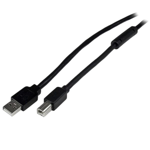 Bild von StarTech.com 20m aktives USB 2.0 A auf B Kabel - Stecker/Stecker