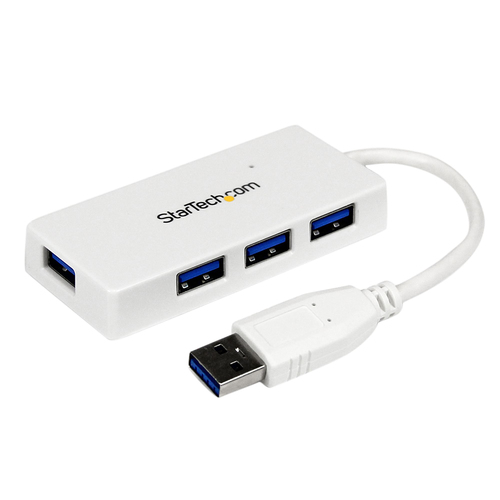Bild von StarTech.com 4 Port USB 3.0 SuperSpeed Mini Hub - 5Gbps - Weiß