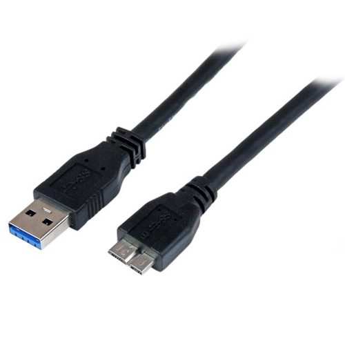 Bild von StarTech.com 1m zertifiziertes USB 3.0 SuperSpeed Kabel A auf Micro B - Schwarz