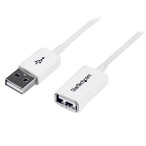 Bild von StarTech.com 3m USB 2.0 Verlängerungskabel A auf A - Stecker/Buchse - Weiß
