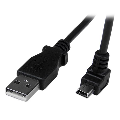 Bild von StarTech.com 2m USB auf Mini USB Anschlusskabel abgewinkelt - USB A zu Mini B Kabel