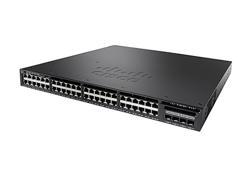 Bild von Cisco Catalyst WS-C3650-48PD-S Netzwerk-Switch Managed L3 Gigabit Ethernet (10/100/1000) Power over Ethernet (PoE) 1U Schwarz