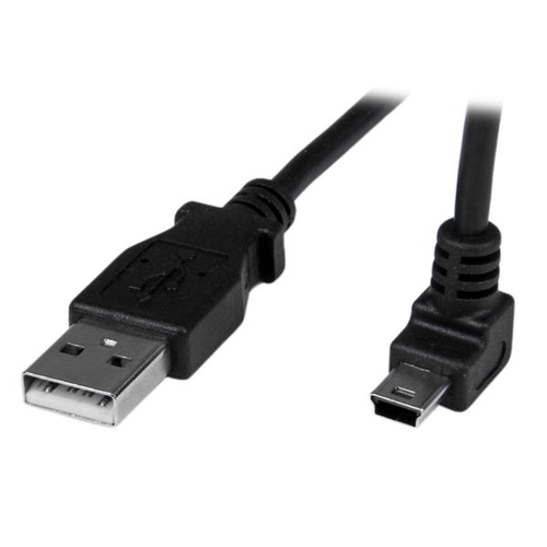 Bild von StarTech.com 1m USB auf Mini USB Anschlusskabel gewinkelt - USB A zu Mini B Kabel