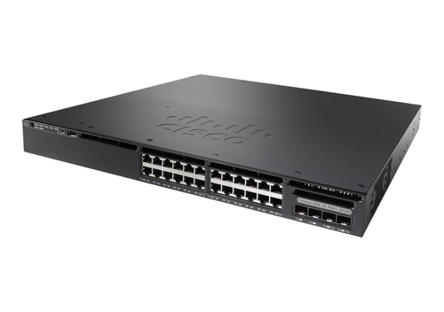 Bild von Cisco Catalyst WS-C3650-24PD-S Netzwerk-Switch Managed L3 Gigabit Ethernet (10/100/1000) Power over Ethernet (PoE) 1U Schwarz