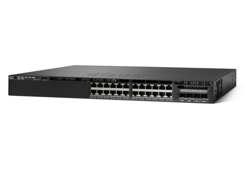 Bild von Cisco Catalyst WS-C3650-24TS-S Netzwerk-Switch Managed L3 Gigabit Ethernet (10/100/1000) 1U Schwarz