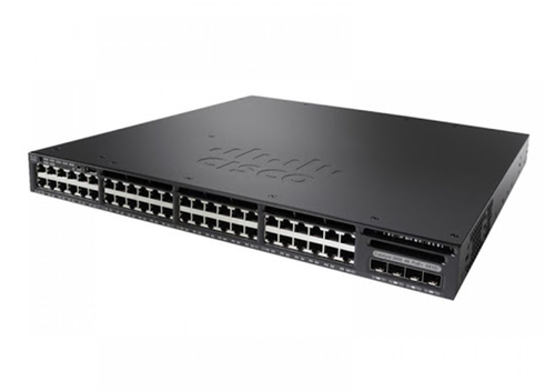 Bild von Cisco Catalyst WS-C3650-48FS-L Netzwerk-Switch Managed L3 Gigabit Ethernet (10/100/1000) Power over Ethernet (PoE) 1U Schwarz