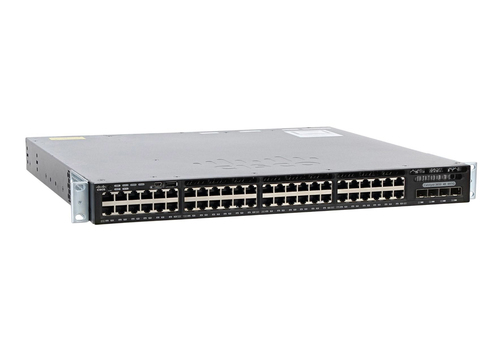 Bild von Cisco Catalyst WS-C3650-48TS-S Netzwerk-Switch Managed L3 Gigabit Ethernet (10/100/1000) 1U Schwarz