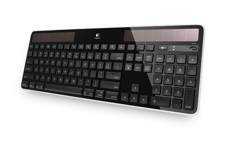 Bild von Logitech Wireless Solar Keyboard K750 Tastatur Büro RF Wireless QWERTY Nordisch Schwarz