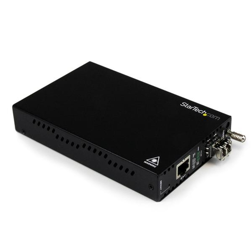 Bild von StarTech.com OAM Gigabit Ethernet LWL / Glasfaser LC Medienkonverter bis 550m - 802.3ah konform