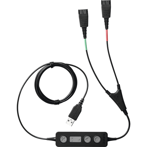 Bild von Jabra Link 265 Audio-Kabel USB2.0 2x QD Schwarz