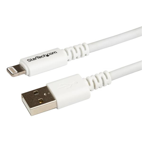 Bild von StarTech.com 3m Apple 8-Pin Lightning Connector auf USB Kabel - USB Kabel für iPhone / iPod / iPad - Weiß