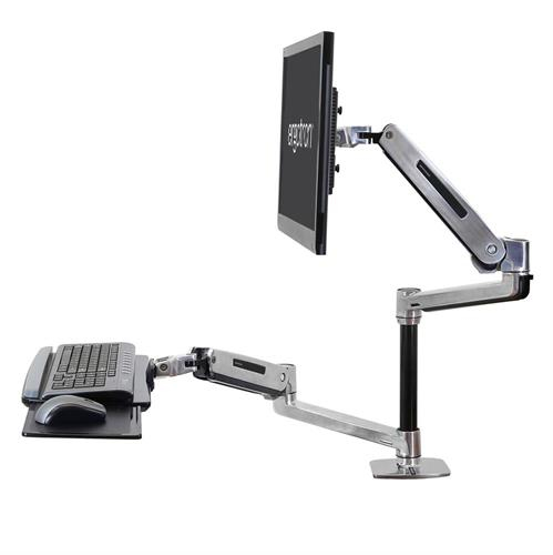 Bild von Ergotron 45-405-026 Sitz- und Steharbeitsplatz für Desktop-PCs