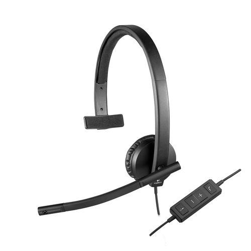 Bild von Logitech H570e Kopfhörer Kabelgebunden Kopfband Büro/Callcenter USB Typ-A Schwarz