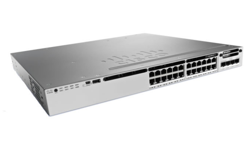 Bild von Cisco 3850-24S-S Managed L3 Gigabit Ethernet (10/100/1000) 1U Schwarz, Grau