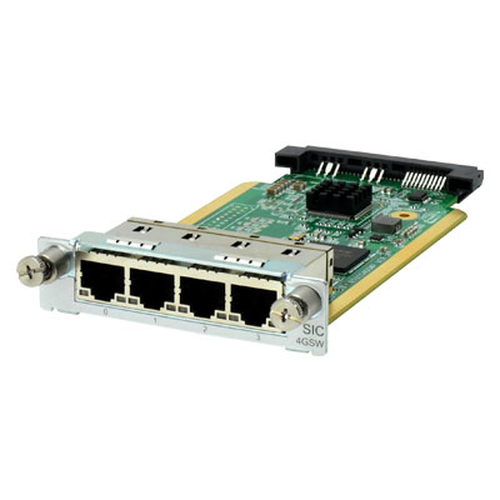 Bild von Hewlett Packard Enterprise MSR 4-port Gig-T Switch SIC Module Netzwerk-Switch-Modul Gigabit Ethernet
