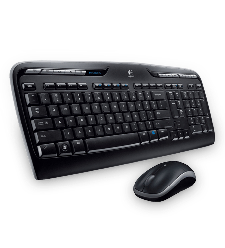 Bild von Logitech Wireless Combo MK330 Tastatur Maus enthalten Universal USB Griechisch Schwarz