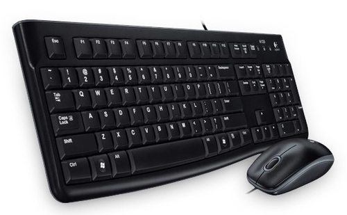 Bild von Logitech Desktop MK120 Tastatur Maus enthalten USB Griechisch Schwarz