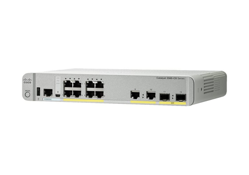 Bild von Cisco Catalyst WS-C3560CX-8TC-S Netzwerk-Switch Managed L3 Gigabit Ethernet (10/100/1000) Weiß