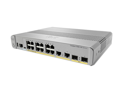 Bild von Cisco WS-C3560CX-12PD-S Netzwerk-Switch Managed Gigabit Ethernet (10/100/1000) Power over Ethernet (PoE) Weiß