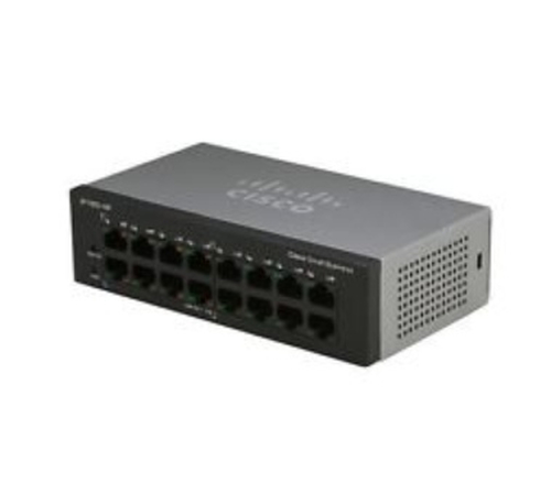 Bild von Cisco Small Business SF110D-16HP Unmanaged L2 Fast Ethernet (10/100) Power over Ethernet (PoE) 1U Schwarz