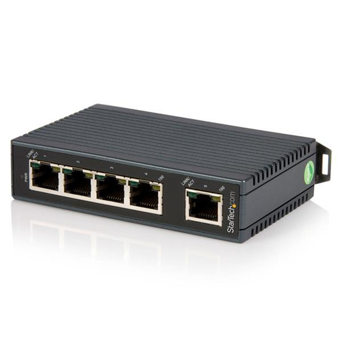 Bild von StarTech.com Industrieller 5 Port Ethernet Switch zur DIN-Schienen Montage